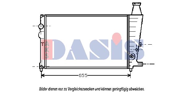 AKS DASIS radiatorius, variklio aušinimas 060090N